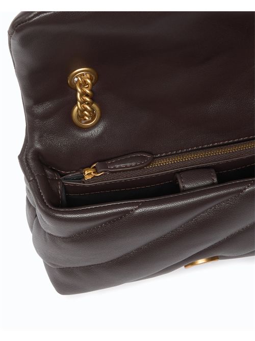 Borsa a tracolla Mini Love Bag Puff in nappa trapuntata con fibbia gioiello PINKO | 107058A0F2/M12Q
